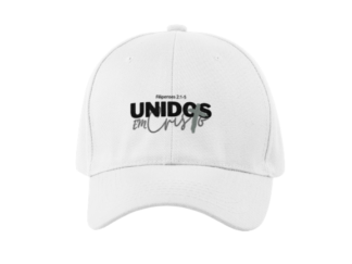 Boné Oficial Unidos em Cristo branco ong missionária missões urbanas